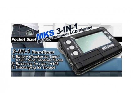 Balancer for LiPo 3-in-1 w/LCD dispaly