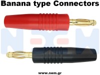 Connector 4.0mm Gold Plated Banana type -Set Connector 4.0mm Gold Plated Banana type -Set