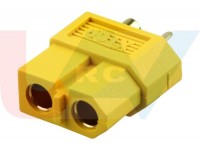 Connector XT60 Gold Plated, Female plug -Yellow/Black