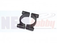 Boom Clamp 25mm, Nylon Reinforced with Carbon Fiber, Set -Black Boom Clamp 25mm, Nylon Reinforced with Carbon Fiber, Set -Black