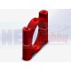 Boom Clamp 30mm, CNC Machined Aluminium, Set -Red Color