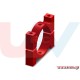 Tube Clamp 25mm Metal -Red