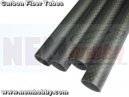 3K Carbon Fiber Tube 25x23x1000mm -Matte Finish