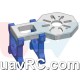 CNC Light Weight Motor Mount Plate for U8, U15, etc. -Silver