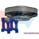 CNC Tube Clamp 30mm diameter -Blue Anodized