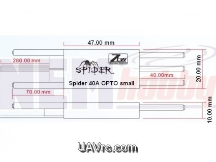 ZTW Spider ESC 20A HV Pro-Opto 2-6s Lipo