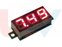 Digital Mini Voltmeter 2.5~30VDC -Red LCD