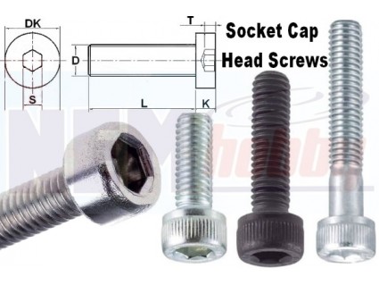 Cap Head screw M3x12mm -Silver