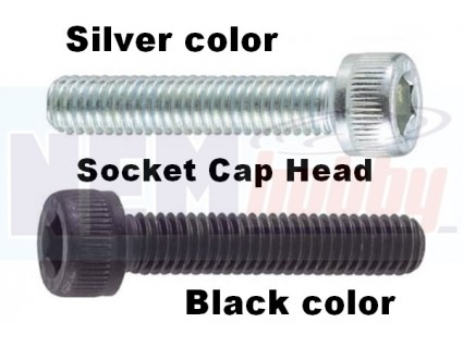Cap Head screw M2x6mm x10pcs -Black