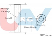 Standoff Aluminum Round M3x10-45mm -Blue Standoff Aluminum Round M3x10-45mm -Blue