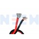 Silicone cable 13AWG x1mtr. -Black/Red