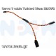 Servo Extension Y-Harness Twisted Cable 30cm, Futaba/JR type -22AWG wire