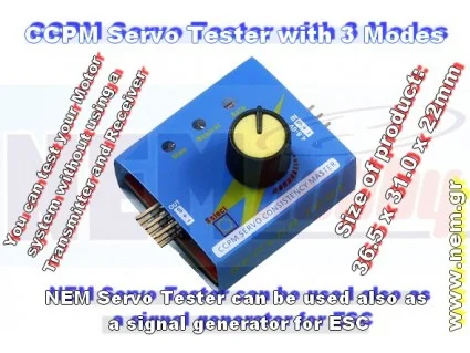 Mini 3-fach Servotester ESC Regler Tester Programmieren | Servos