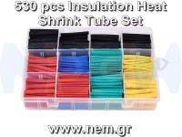 Shrink Heat Tube Kit 530 pcs -Combo Set for DIY -Many Sizes Shrink Heat Tube Kit 530 pcs -Combo Set for DIY -Many Sizes
