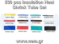 Shrink Heat Tube Kit 580 pcs -Combo Set for DIY -Many Sizes Shrink Heat Tube Kit 580 pcs -Combo Set for DIY -Many Sizes