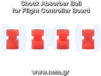 Dumper Rubbers M2x7mm for PCB Flight Controller x4 pcs Dumper Rubbers M2x7mm for PCB Flight Controller x4 pcs