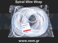 Spiral Wire Wrap Tube 6mm x1meter -Black/White Spiral Wire Wrap Tube 6mm x1meter -Black/White