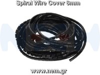 Spiral Wire Wrap Tube 6mm x1meter -Black/White Spiral Wire Wrap Tube 6mm x1meter -Black/White