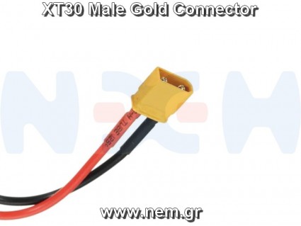 Charging Adaptor XT30 Plug -Silicone wire 16AWG -40cm Charging Adaptor XT30 Plug -Silicone wire 16AWG -40cm