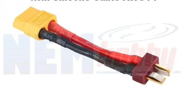 VRX Adattatore Per Modellismo: Connettore T-Plug Maschio A XT60 Femmina (1 Pezzo) Per Auto E B Ruggy 1:10, 1:5, 1:8 - 4
