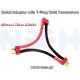 Serial Adapter T-Plug Female to T-Plug Male x2 -14AWG Silicone Wires