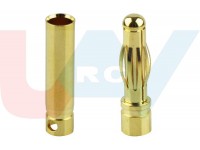 Connector 4.0mm -Gold Plated with Shrink Tubes -3set Connector 4.0mm -Gold Plated with Shrink Tubes -3set