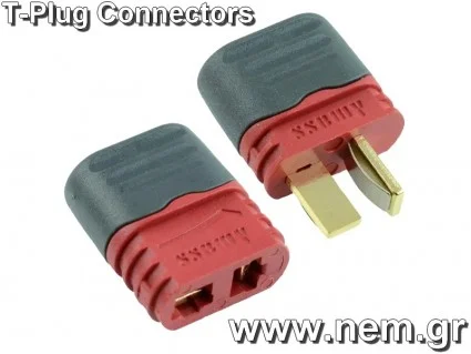 T Coding Plug T-Plug Gold Connector pair (female-male) socket with cases