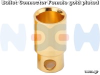 Bullet 6.5mm gold plated Connector Banana Plug -Set -RC Models, Battery, ESC, Motors, Audio Bullet 6.5mm gold plated Connector Banana Plug -Set -RC Models, Battery, ESC, Motors, Audio