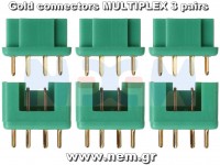Connector Multiplex Gold Plated -3set Connector Multiplex Gold Plated -3set