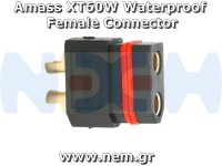 Amass XT60W Waterproof Connectors Set (male+female) -Black Amass XT60W Waterproof Connectors Set (male+female) -Black