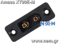 XT90E-M Amass Connector -Male -Mounting Holes