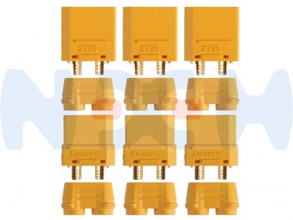 Connector XT90 Gold Plated with Steath cases -3set Connector XT90 Gold Plated with Steath cases -3set