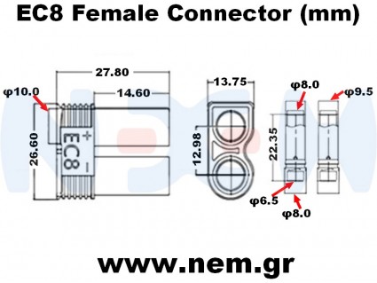 EC8 Connector -Pair