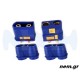 QS8-S Heavy Duty Battery Gold Connector, Anti Spark with cases -Blue