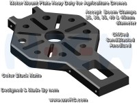 Universal Heavy-Lift Motor Mount for 25 - 45mm Tubes | Fits U8 U15 II 8318 | CNC Black Universal Heavy-Lift Motor Mount for 25 - 45mm Tubes | Fits U8 U15 II 8318 | CNC Black