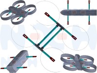 Motor Mount Seat for 30mm Carbon Tubes -CNCed -3K Carbon Fiber Plates Motor Mount Seat for 30mm Carbon Tubes -CNCed -3K Carbon Fiber Plates