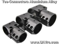 Tee Joint 16/20/30/40mm Diameter Tube Connector -CNCed -AL6061-T6 Tee Joint 16/20/30/40mm Diameter Tube Connector -CNCed -AL6061-T6