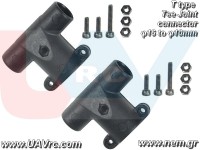 Tee Joint 16 to 10mm diameter Tube Connector x2pcs -Plastic Tee Joint 16 to 10mm diameter Tube Connector x2pcs -Plastic