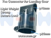 Tee Joint 25 to 16mm Diameter Tube Connector -CNCed -Aluminum Tee Joint 25 to 16mm Diameter Tube Connector -CNCed -Aluminum