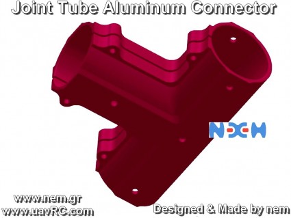 Tee Joint 25mm Diameter Tube Connector -CNCed -Aluminum