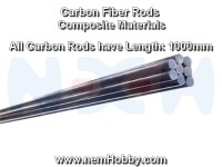 Carbon Fiber Rod 1/2/3/4/5/6/7mm x1 meter -Solid, Black Matte Carbon Fiber Rod 1/2/3/4/5/6/7mm x1 meter -Solid, Black Matte