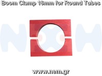 Boom Clamp 16mm, CNC Machined Aluminium, Set -Red Color