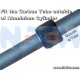 Folding Mechanism for Round Tubes 20/25mm -Black Matte Anodized