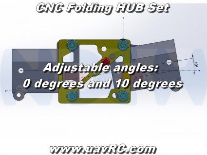 CNC Folding HUB Mechanism for F25mm Tubes -Set