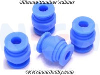 Dumper Rubbers 21x17mm x4 pcs -Blue