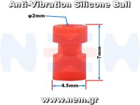 Dumper Rubbers M2x7mm for PCB Flight Controller x4 pcs Dumper Rubbers M2x7mm for PCB Flight Controller x4 pcs