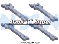 6" Prop Carbon Motor Arm 5mm thickness x4pcs -D230mm
