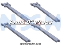 9" Prop Carbon Motor Arm 5mm thickness x4pcs -D342mm