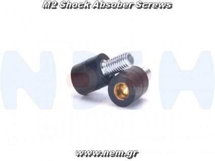 M2x5mm Rubber Anti Vibration Damping Fixing Screws x4 pcs