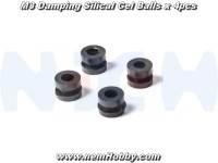 Dumper Rubbers M3 Silical Gel Balls Balls x4 pcs -Black